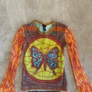 Vintage Custo Barcelona Butterfly shirt